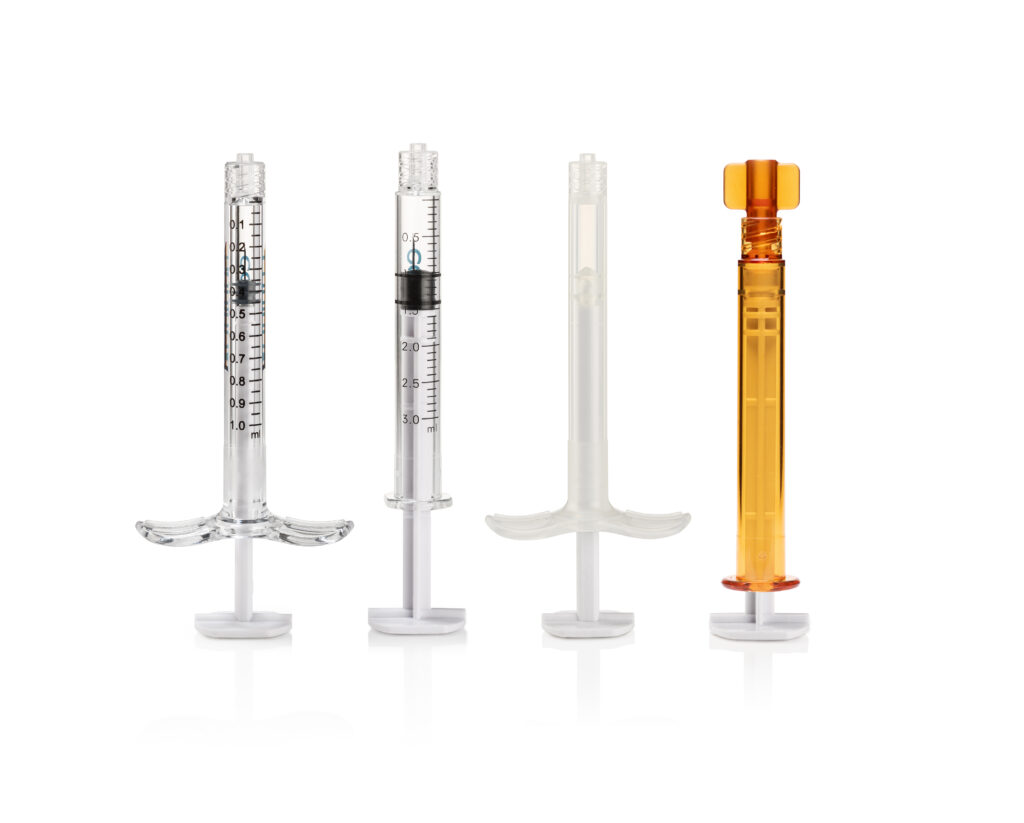 Pre-fillable syringes